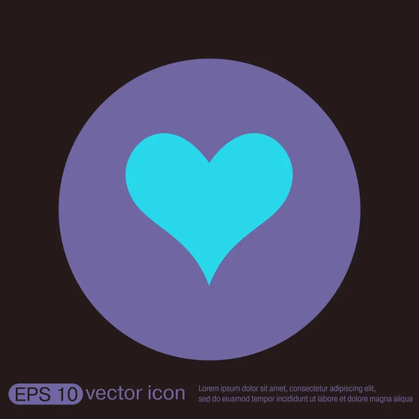 Heart icon sign — Stock Vector