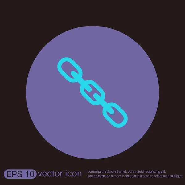 Enlaces, icono de la cadena — Vector de stock