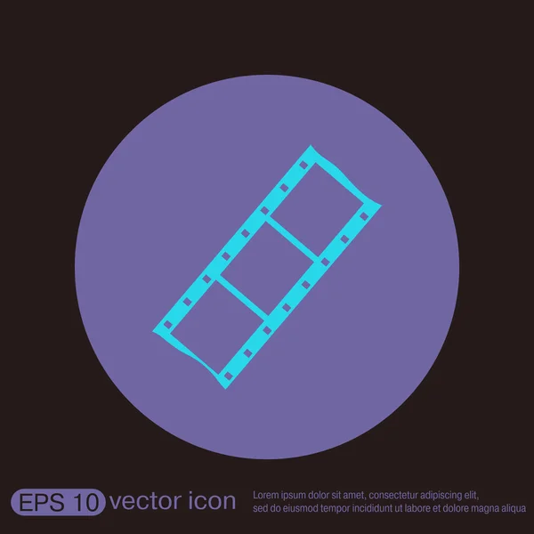 Icône de signe de film — Image vectorielle