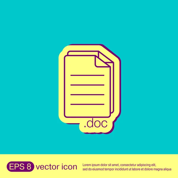 Document icon paper sheet — Stock Vector