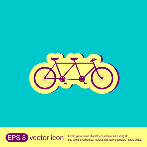 Icono de bicicleta retro — Archivo Imágenes Vectoriales