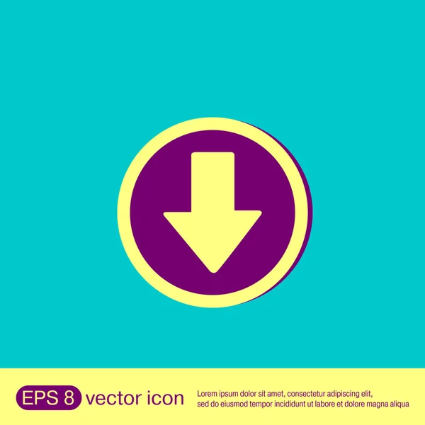 Web arrow symbol icon — Stock Vector