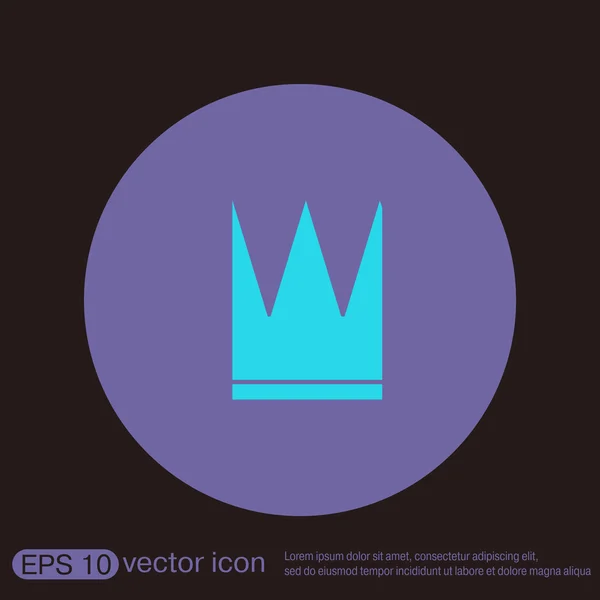 Symbole couronne icône — Image vectorielle