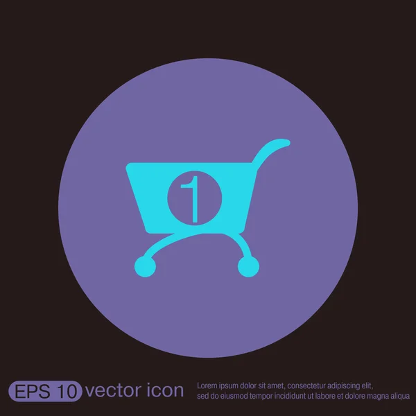 Icono del carrito de compras — Vector de stock