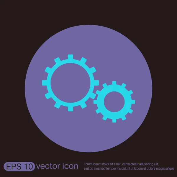 Cogwheel ajuste y reparación icono — Archivo Imágenes Vectoriales