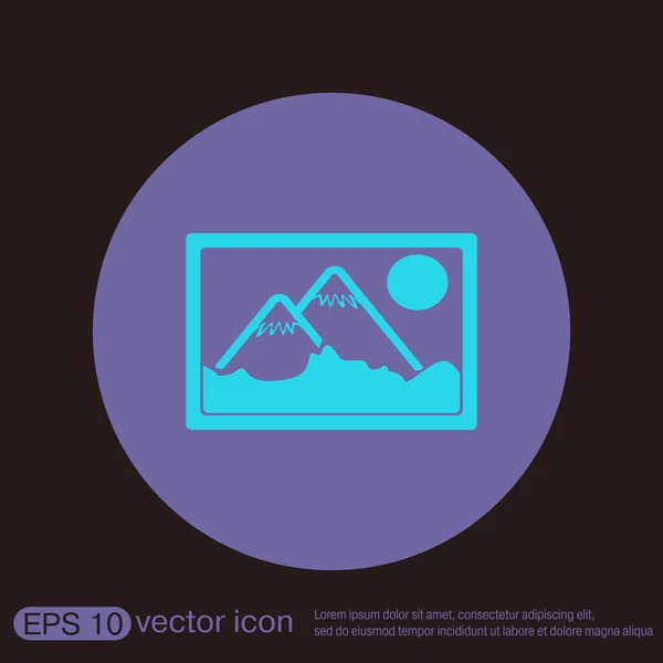 Imagen, icono de imagen — Vector de stock