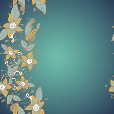 Soyut, dikişsiz çiçek deseni