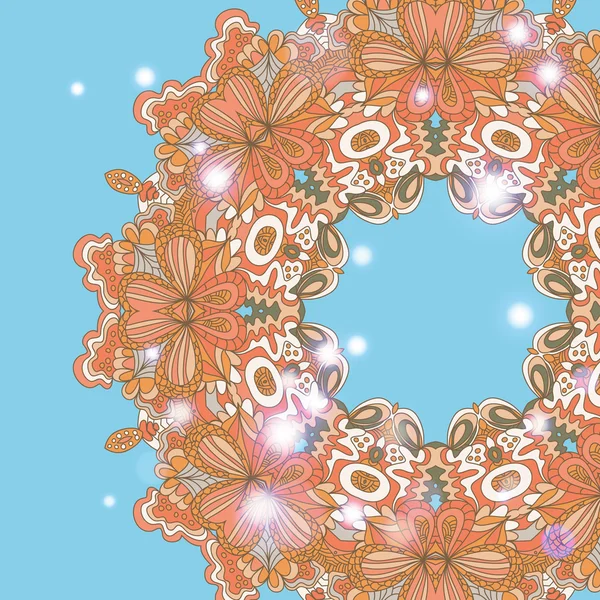 Mandala ornement cercle élément texture — Image vectorielle