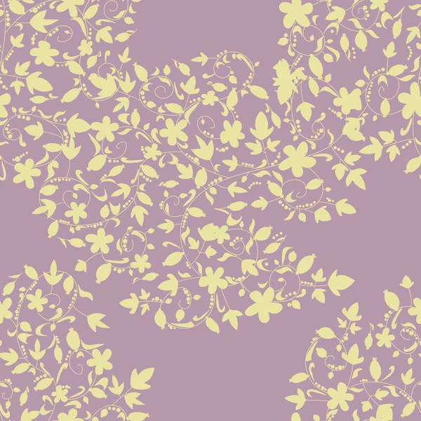 Nahtlose florale Textur mit Beeren — Stockvektor
