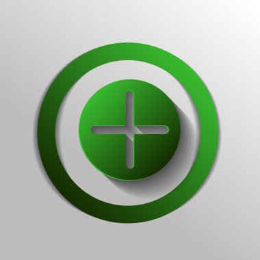 Artı simgesi. Pozitif sembol.