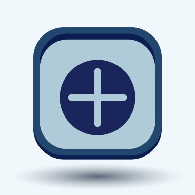 Artı simgesi. Pozitif sembol.