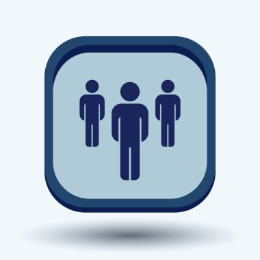 bir erkek, düz simgesi silüeti