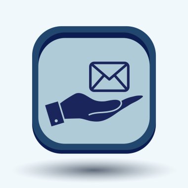 El tutma posta zarf simgesi