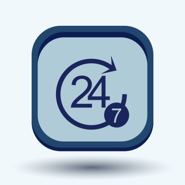 karakter 24 7 simgesi