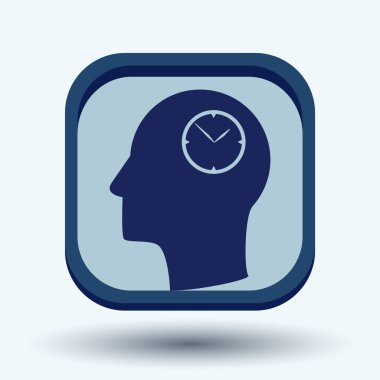 Siluet simge kafa mi