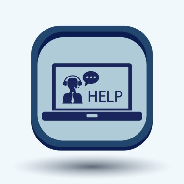 Müşteri desteği ile dizüstü bilgisayar