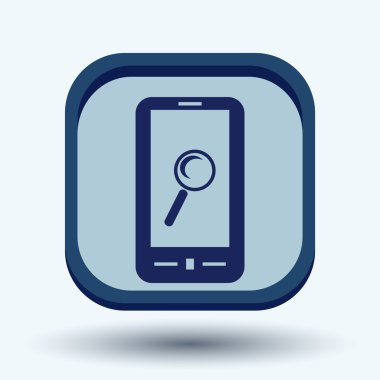 Sembol büyüteç ile Smartphone