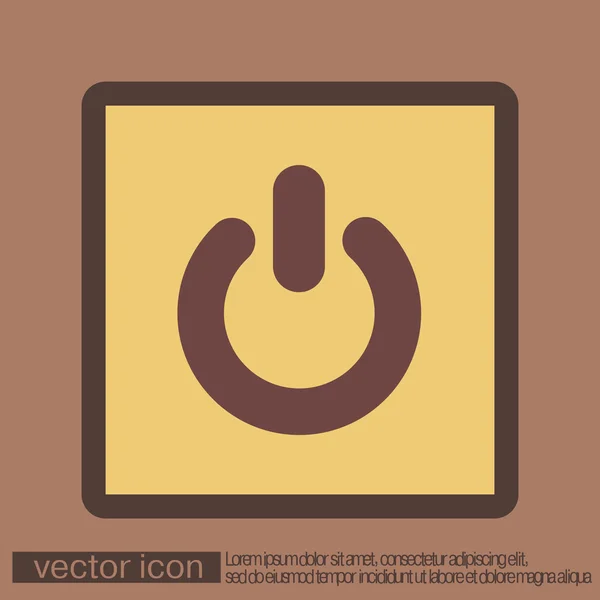 Hatalom jele ikon — Stock Vector