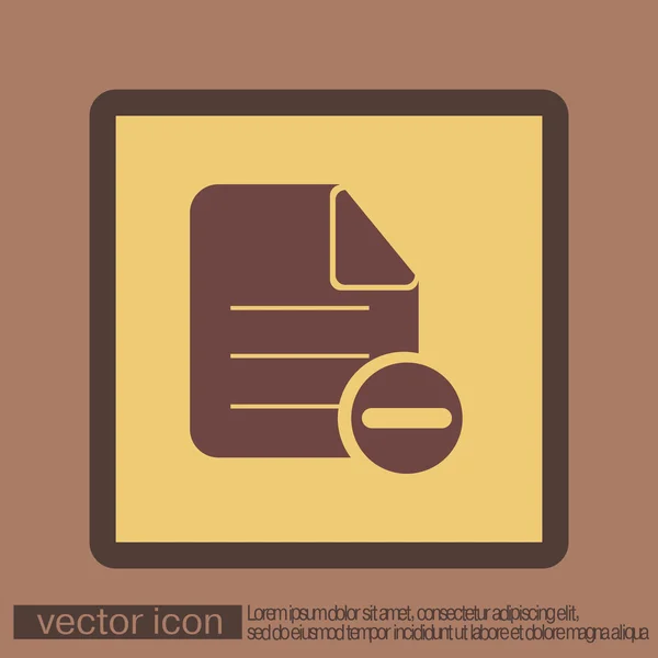 Página del icono del documento — Vector de stock