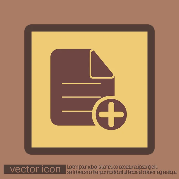 Página del icono del documento — Vector de stock