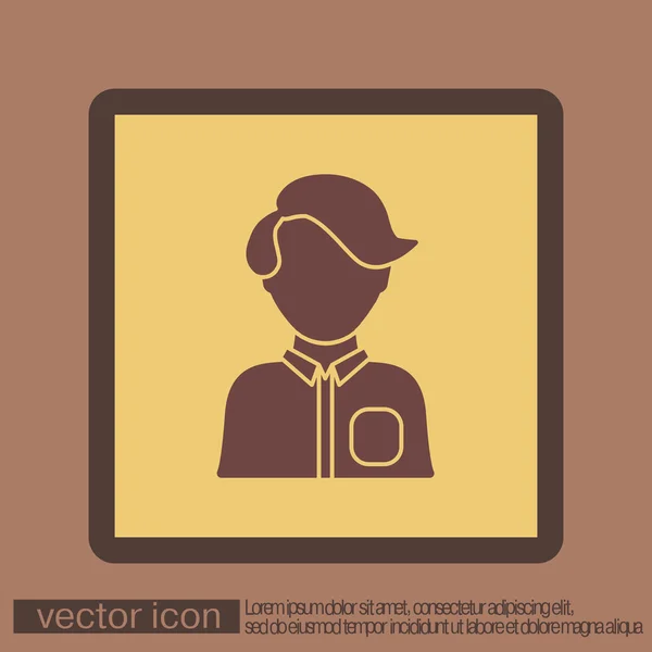 Avatar masculino o femenino — Vector de stock