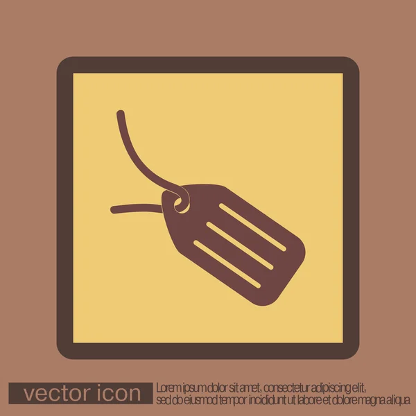 Botón icono de etiqueta — Vector de stock