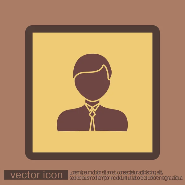 Символ керівника або офісного працівника — стоковий вектор