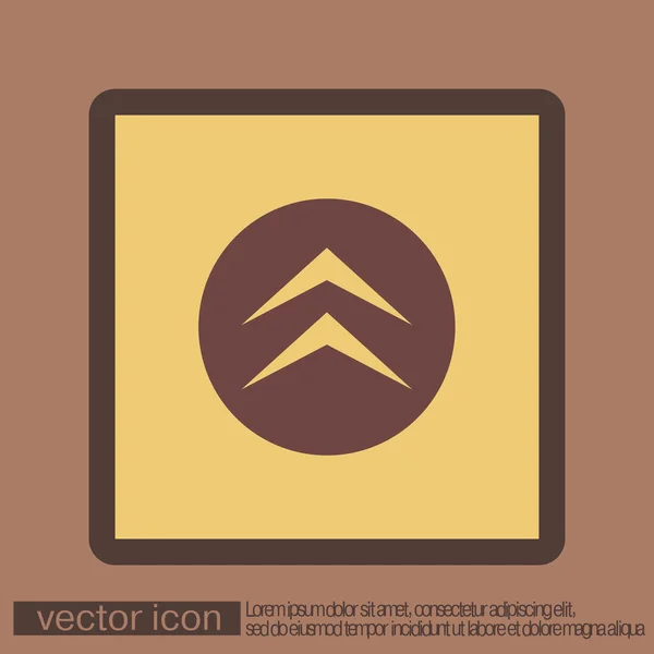 Mover las flechas signo icono — Vector de stock