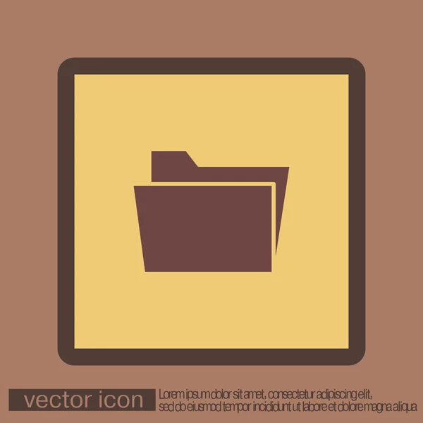 Pasta para documentos ícone — Vetor de Stock