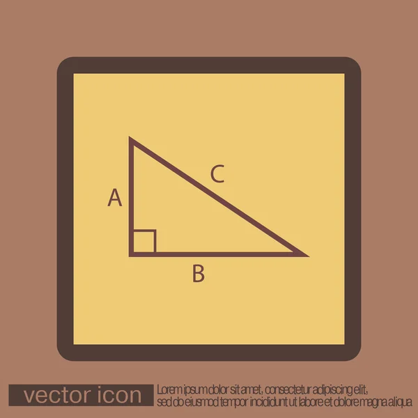 Mathe-Dreieck — Stockvektor