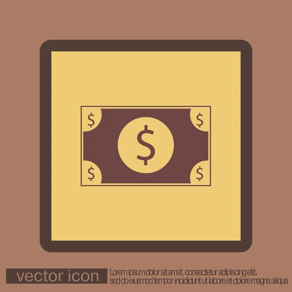 Dollar bill symbol — Stock Vector