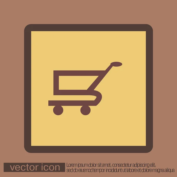 Shopping cart icon — Stock Vector