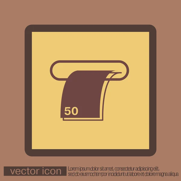 Dinero icono ATM — Vector de stock