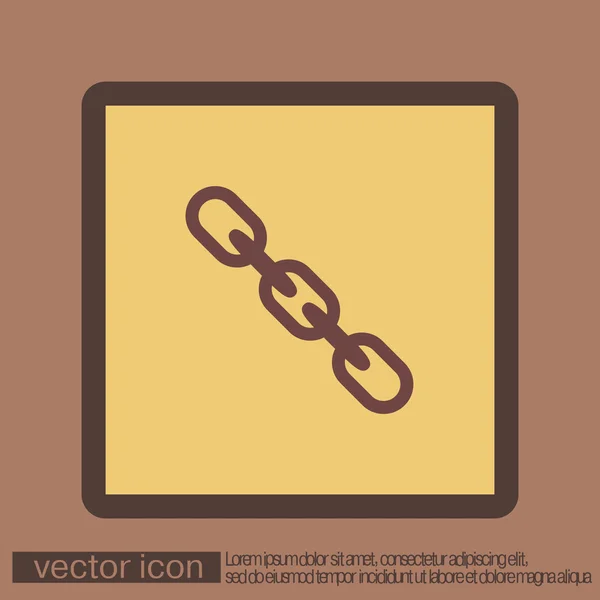 Links, Kettensymbol — Stockvektor