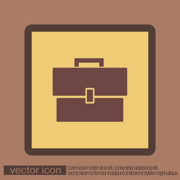 Icono del símbolo del maletín — Vector de stock