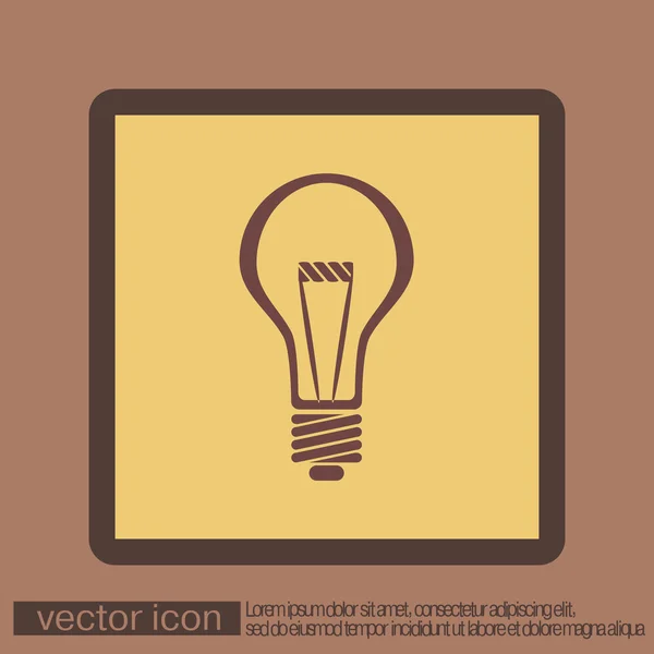 Icône lampe ampoule — Image vectorielle