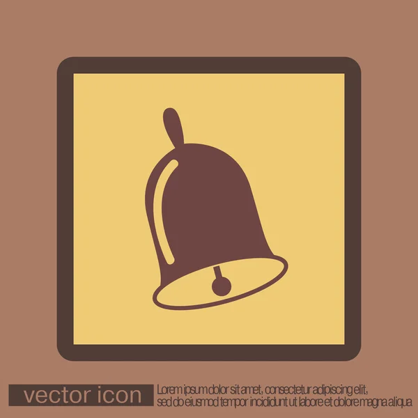 ¡Bell! Icono de primera llamada — Archivo Imágenes Vectoriales