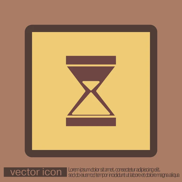 Значок песочных часов — стоковый вектор