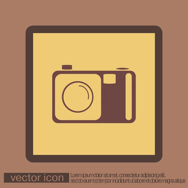 Icono de cámara fotográfica — Vector de stock