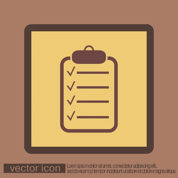 Sheet of paper icon — Stock Vector