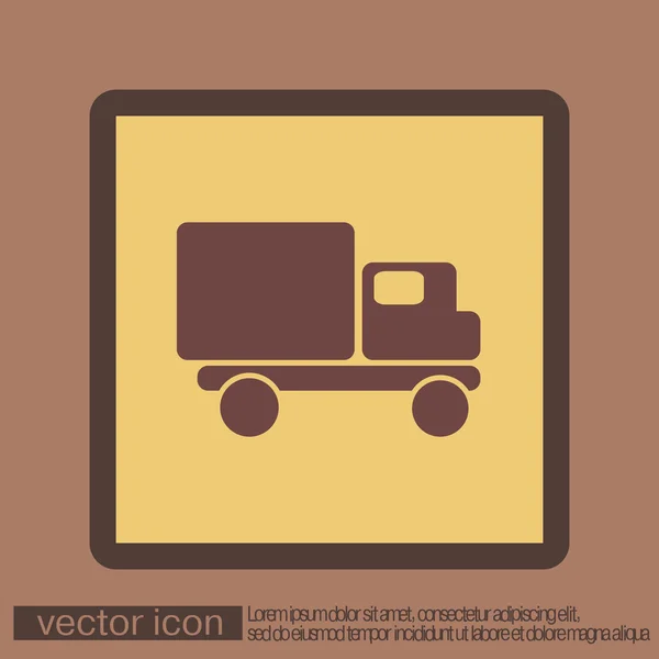 Caminhão Ícone logístico — Vetor de Stock