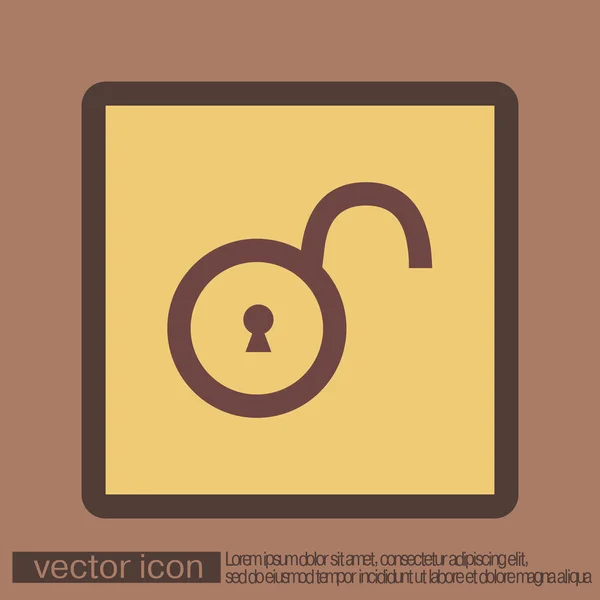 Icono del símbolo del candado — Vector de stock