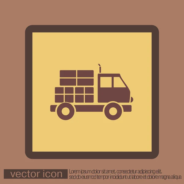 Icône logistique camion — Image vectorielle