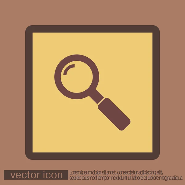 Loupe icône de recherche — Image vectorielle