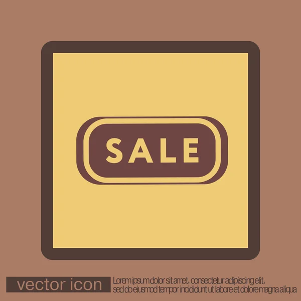 Venta etiqueta signo icono — Vector de stock