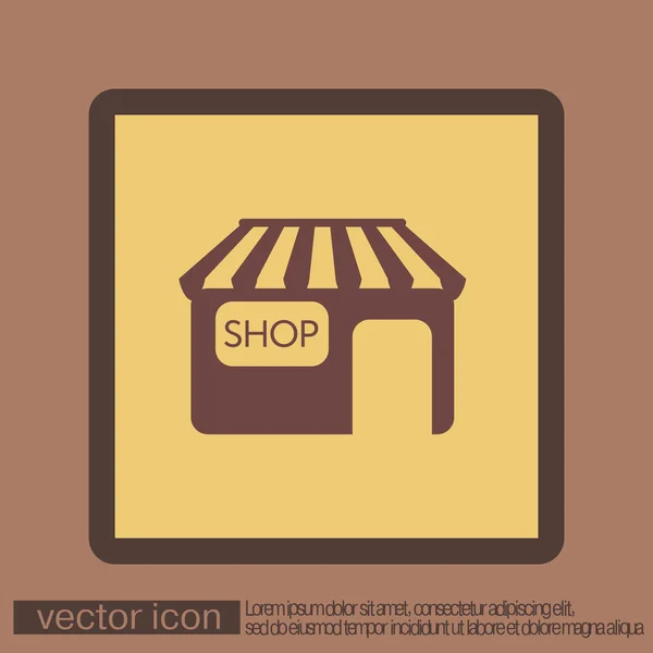 Symbol für Ladenbau — Stockvektor