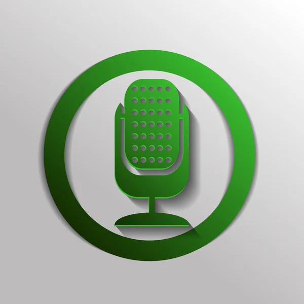 Mikrofon znak ikona — Wektor stockowy