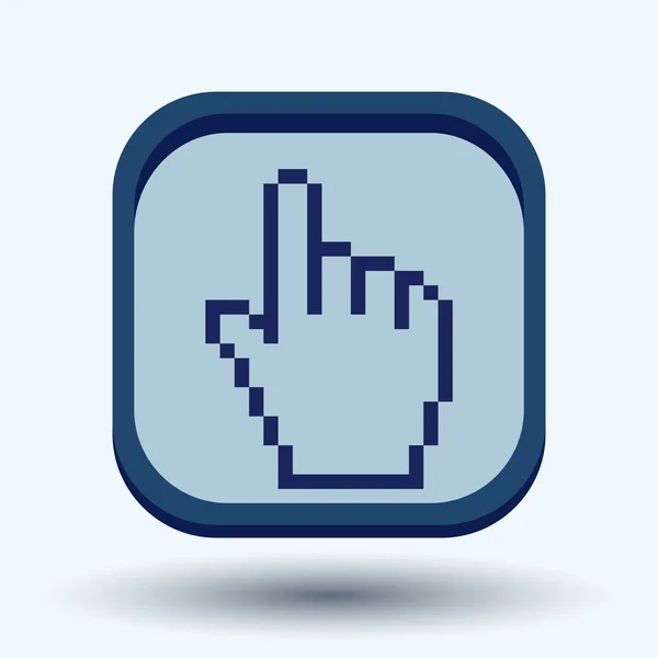 Icono del cursor de mano del ratón — Vector de stock