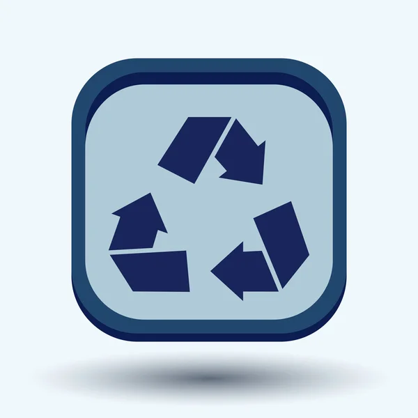 Εικονίδιο συμβόλου ανακύκλωσης — Διανυσματικό Αρχείο