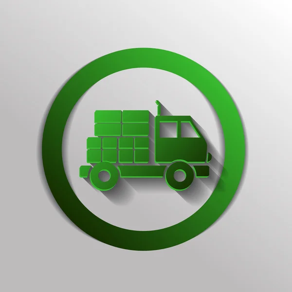 Truck logistic icon — Stock Vector